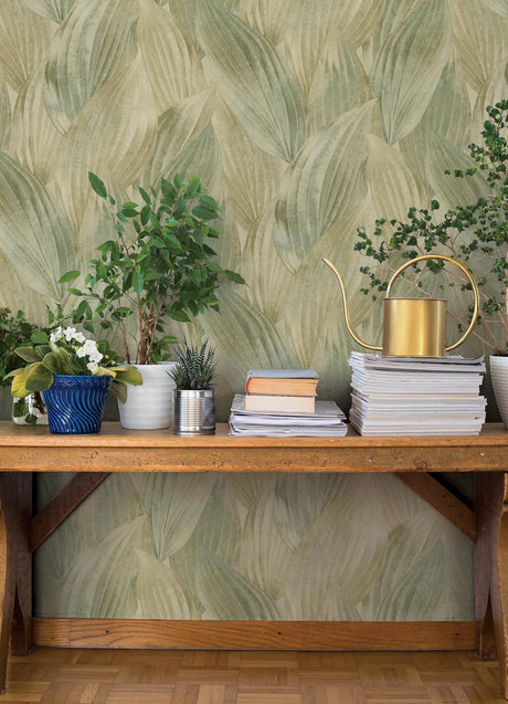 A-Street Prints Springhill Melora Green Wallpaper
