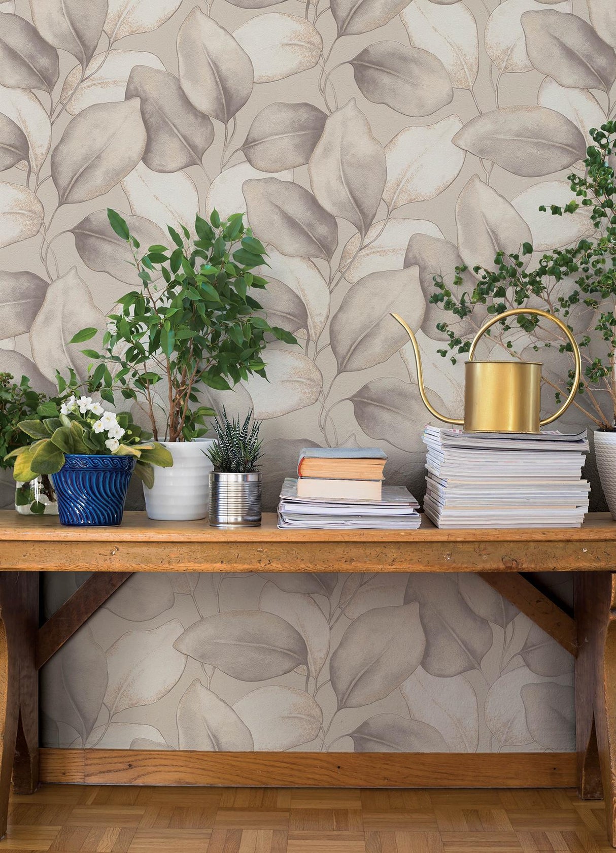 A-Street Prints Springhill Evanthe Grey Wallpaper