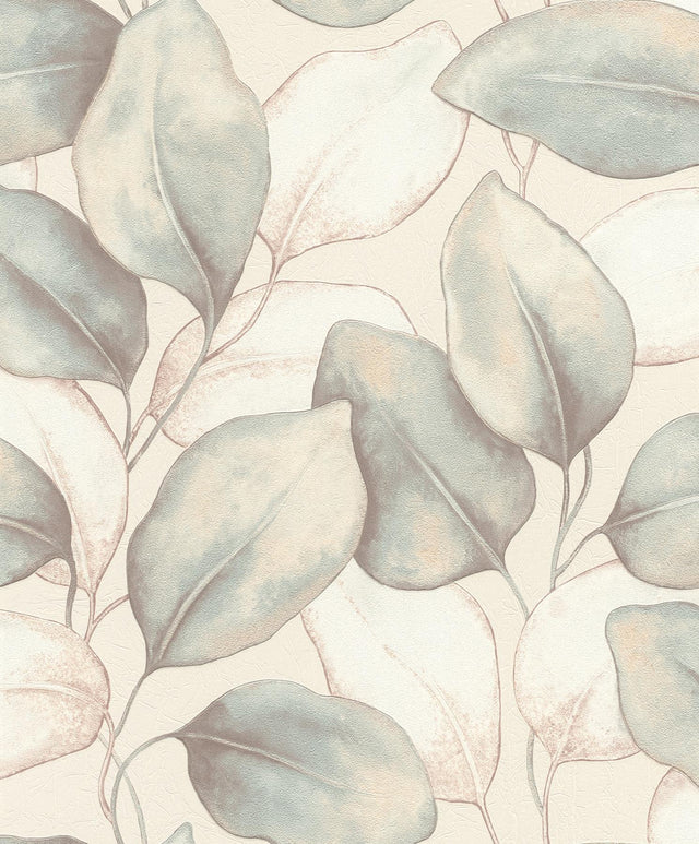 A-Street Prints Springhill Evanthe Aqua Wallpaper