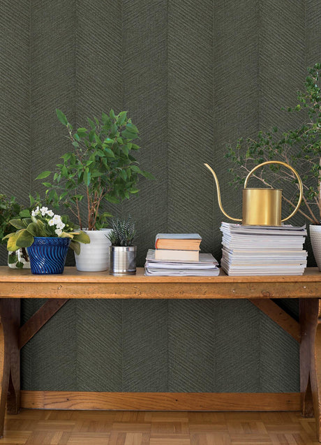 A-Street Prints Springhill Ione Evergreen Wallpaper