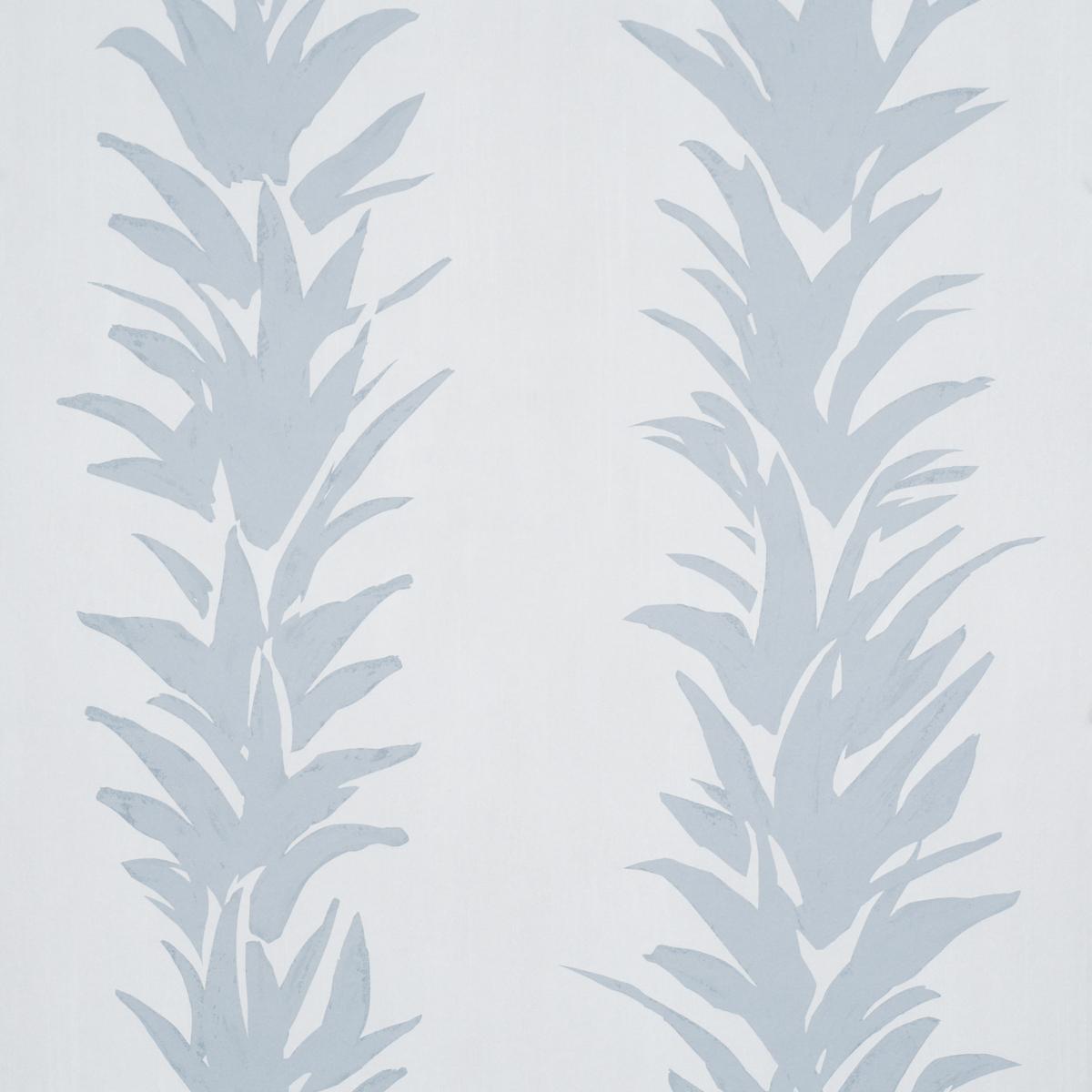 Schumacher X Backdrop White Lotus Cool Gray Wallpaper