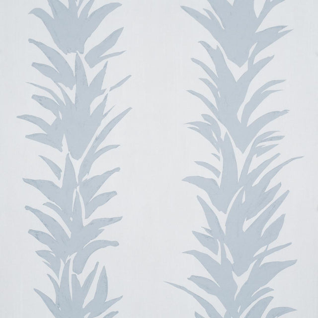 Schumacher X Backdrop White Lotus Cool Gray Wallpaper