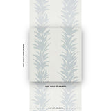 Schumacher X Backdrop White Lotus Cool Gray Wallpaper