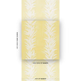 Schumacher X Backdrop White Lotus Light Yellow Wallpaper