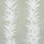 Schumacher X Backdrop White Lotus Cool Green Wallpaper