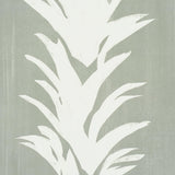 Schumacher X Backdrop White Lotus Cool Green Wallpaper