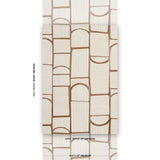 Schumacher X Backdrop Bloomsbury Teak Wallpaper