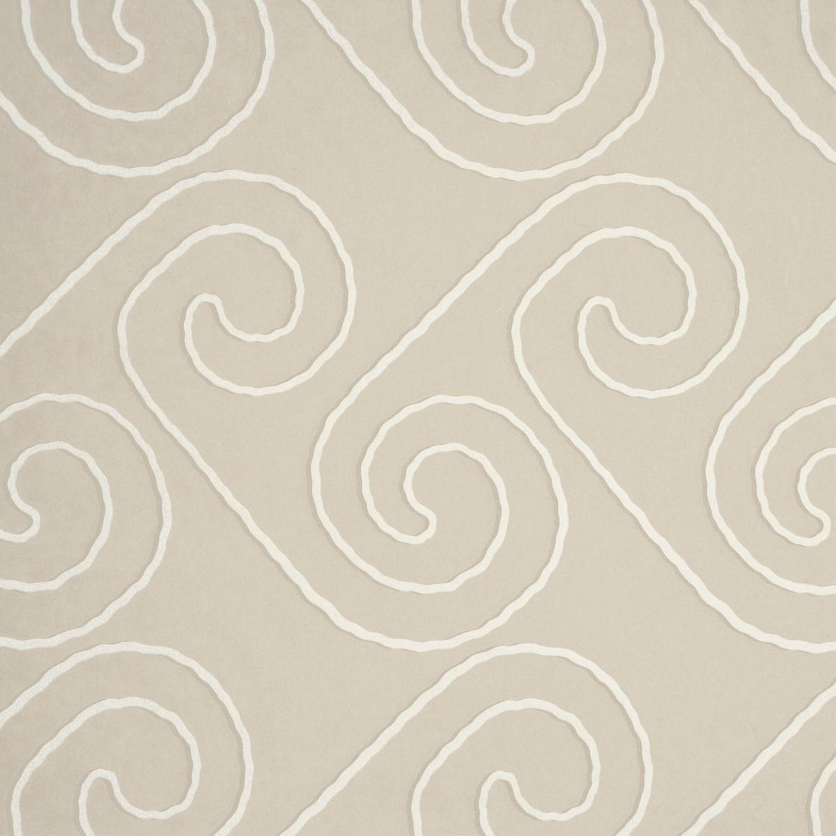 Schumacher X Backdrop Fortuna Light Beige Wallpaper