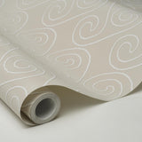Schumacher X Backdrop Fortuna Light Beige Wallpaper