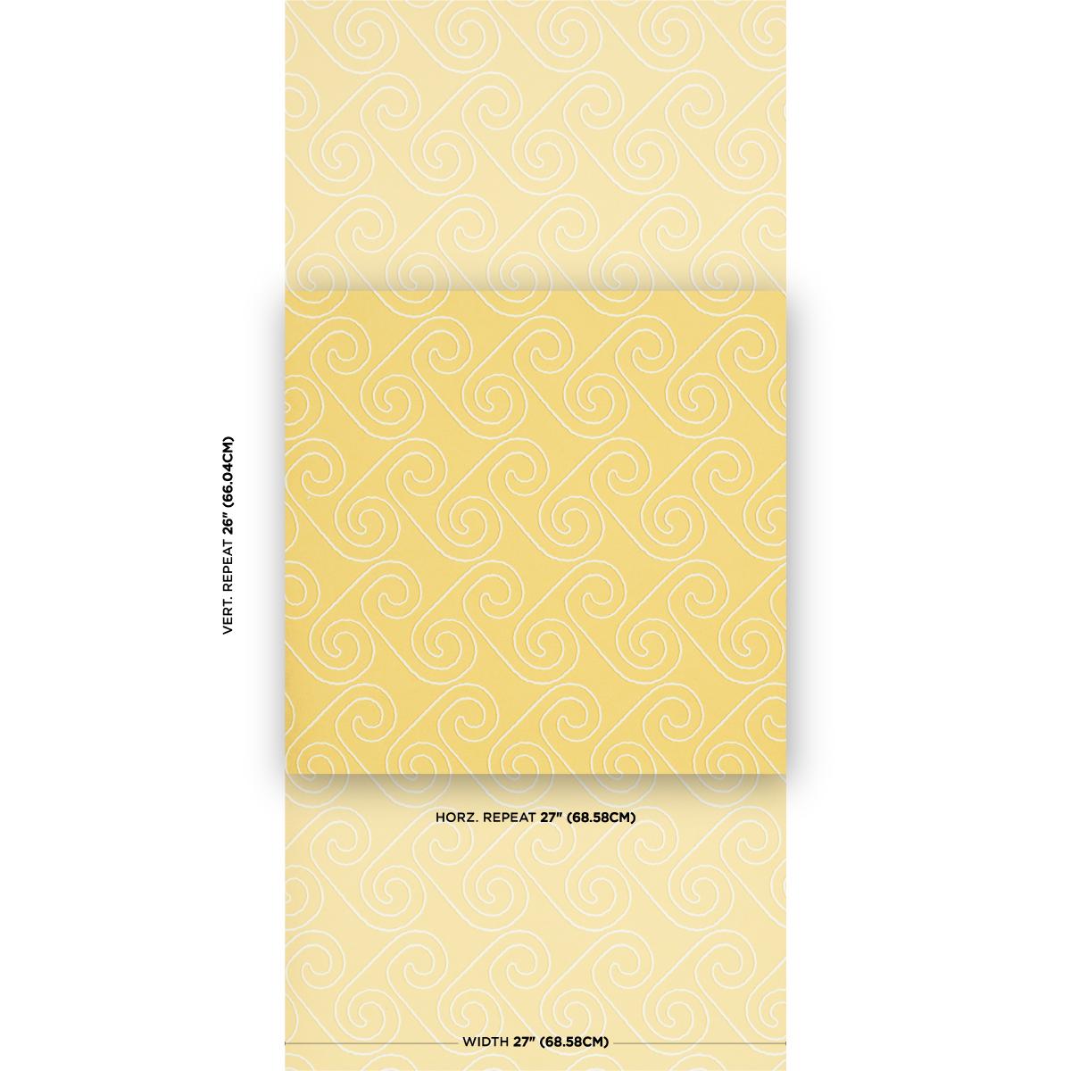 Schumacher X Backdrop Fortuna Light Yellow Wallpaper