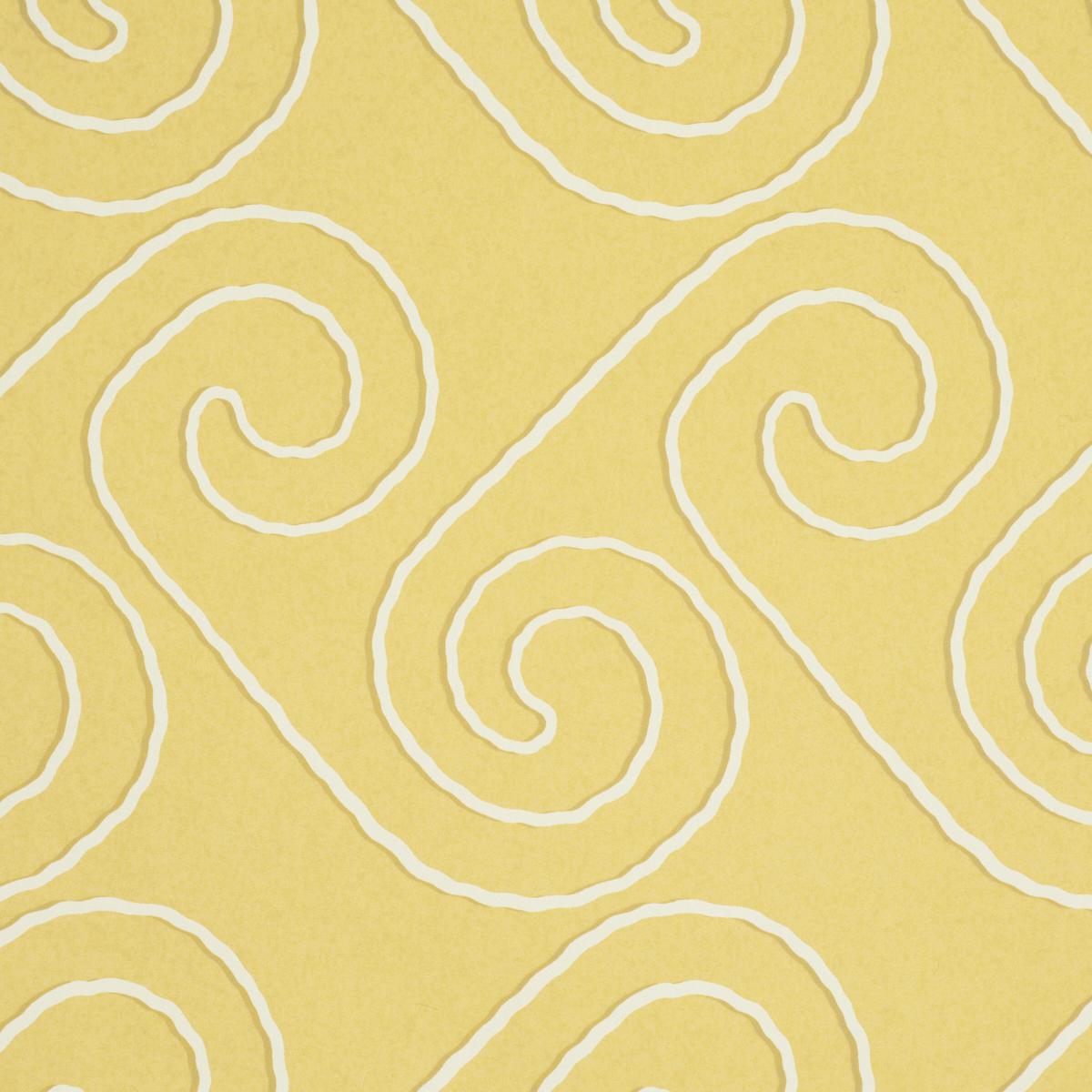 Schumacher X Backdrop Fortuna Light Yellow Wallpaper