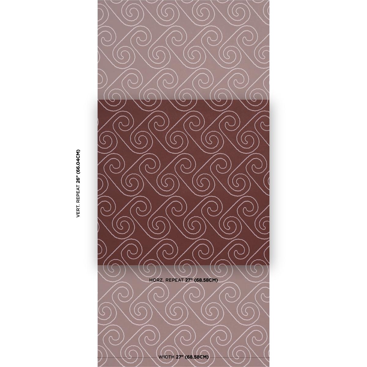 Schumacher X Backdrop Fortuna Plum Wallpaper