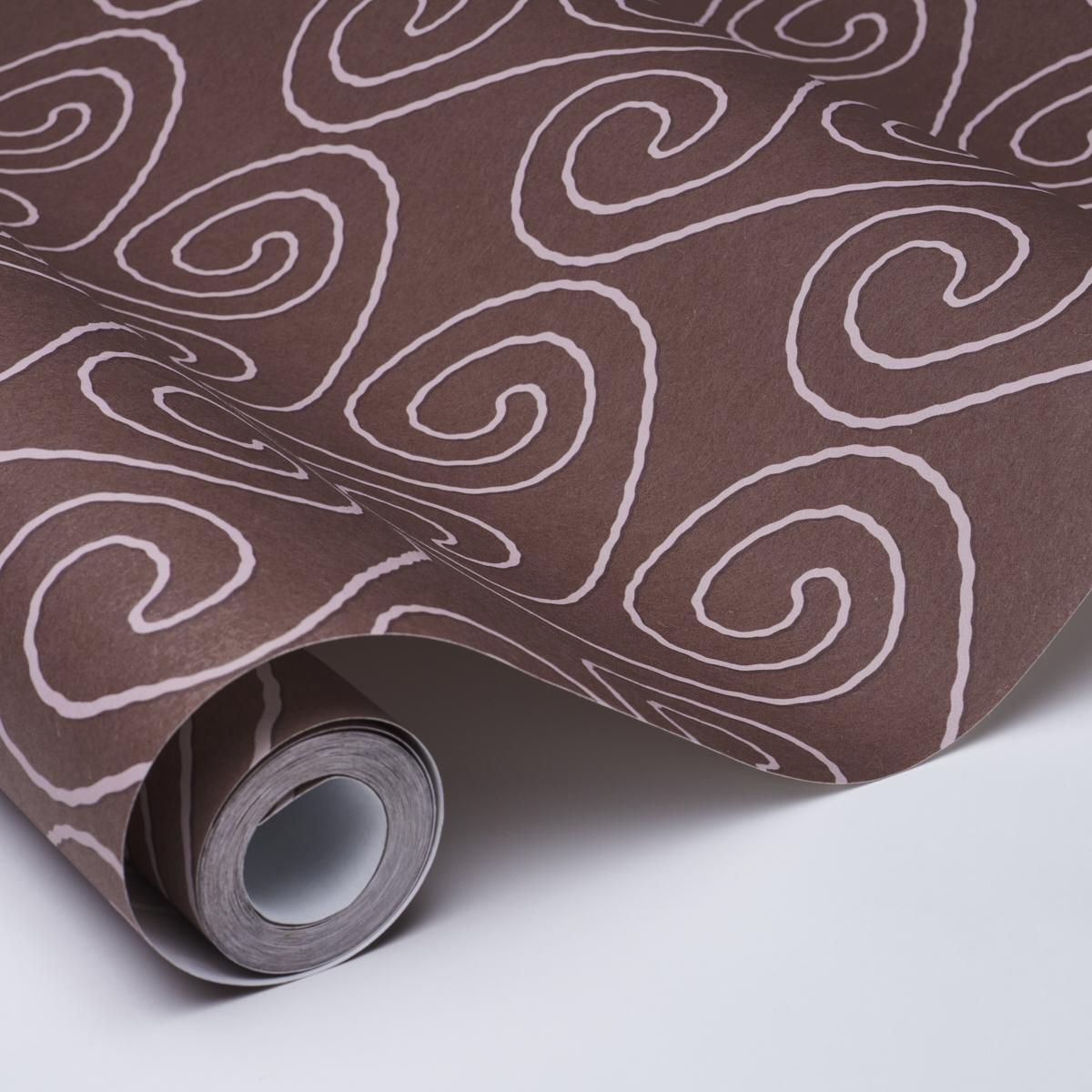 Schumacher X Backdrop Fortuna Plum Wallpaper