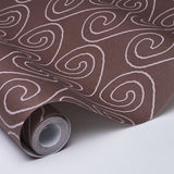 Schumacher X Backdrop Fortuna Plum Wallpaper