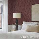 Schumacher X Backdrop Fortuna Plum Wallpaper