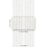 Schumacher X Backdrop The Pearlies Silver Wallpaper
