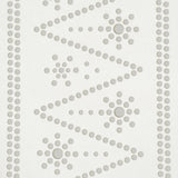Schumacher X Backdrop The Pearlies Silver Wallpaper