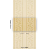 Schumacher X Backdrop The Pearlies Soft Gold Wallpaper