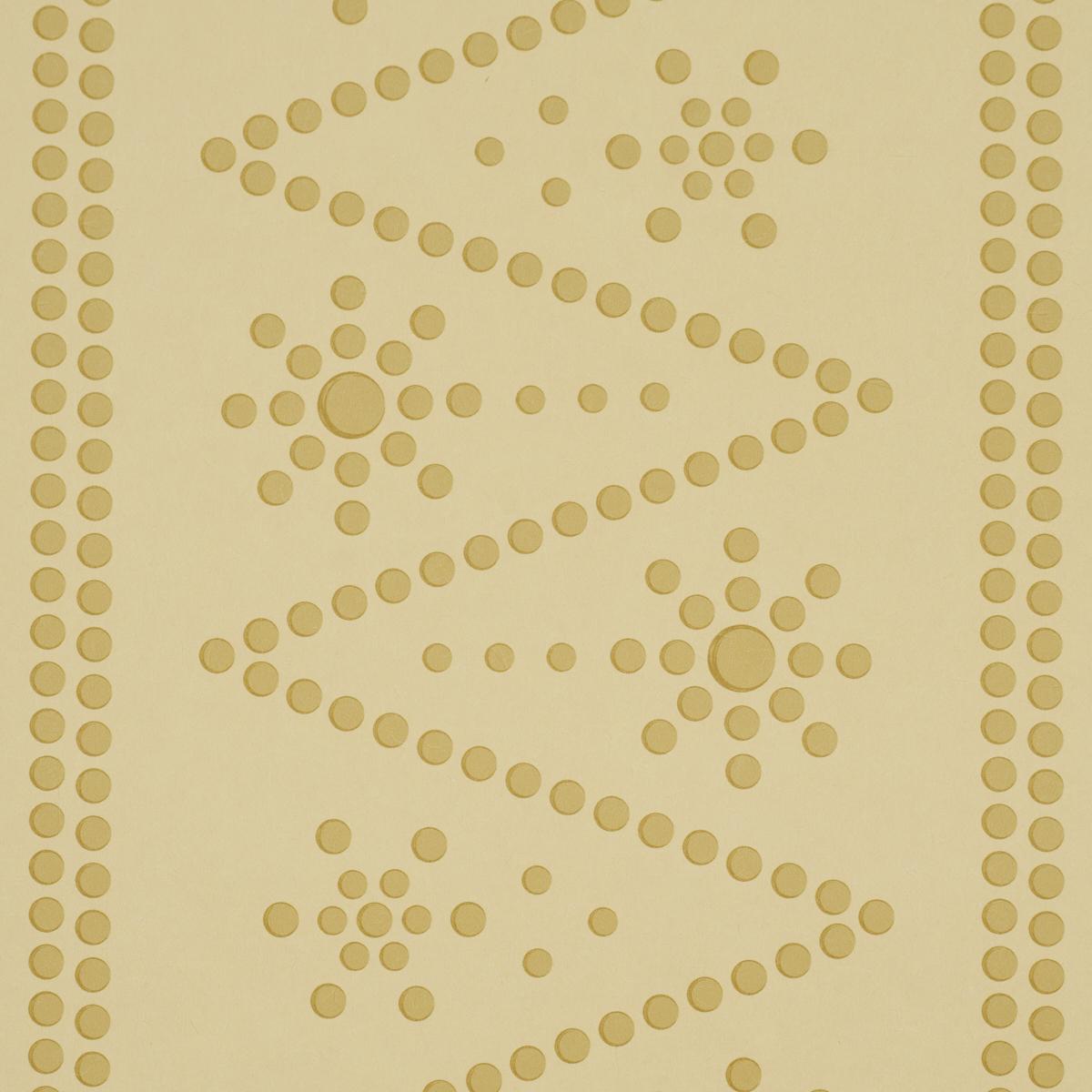Schumacher X Backdrop The Pearlies Soft Gold Wallpaper