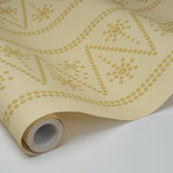 Schumacher X Backdrop The Pearlies Soft Gold Wallpaper