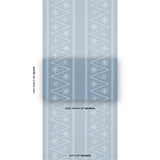Schumacher X Backdrop The Pearlies Soft Blue Wallpaper
