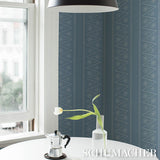 Schumacher X Backdrop The Pearlies Soft Blue Wallpaper