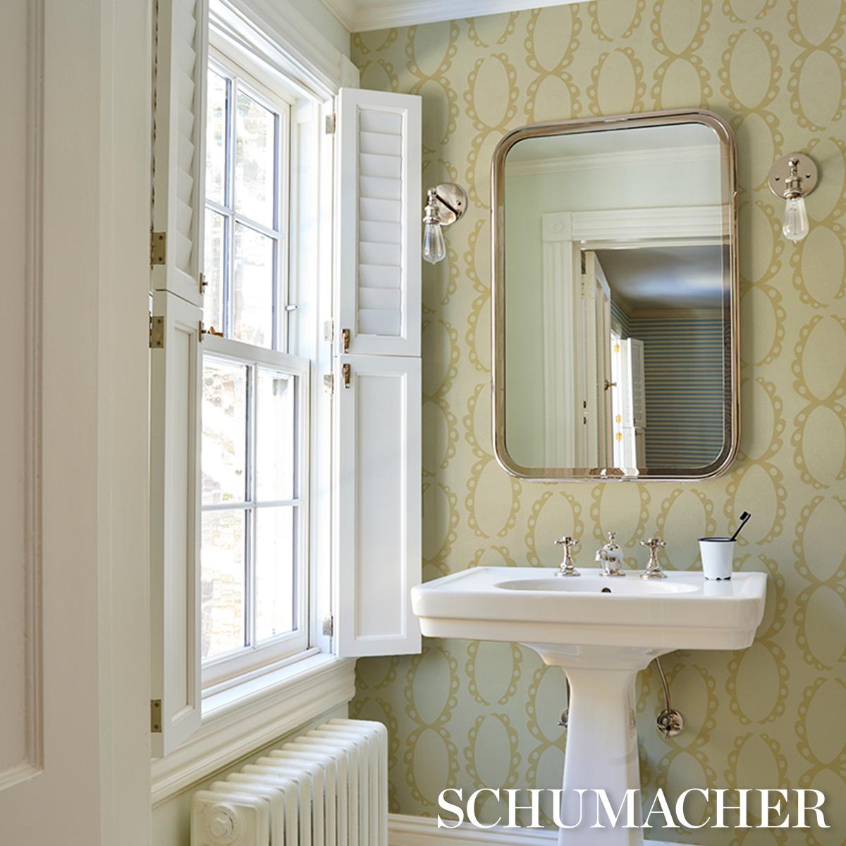 Schumacher X Backdrop The Saints Soft Gold Wallpaper
