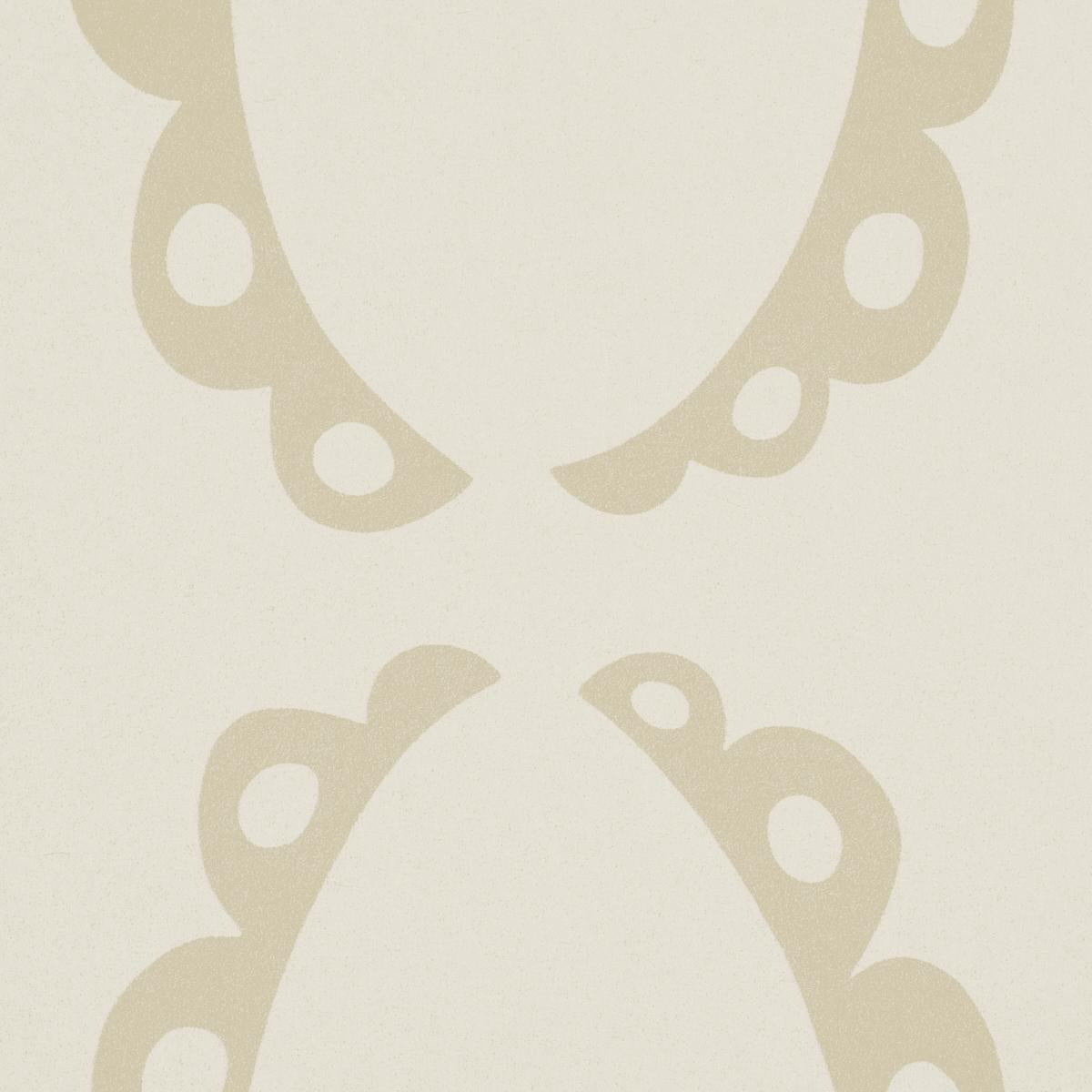 Schumacher X Backdrop The Saints Warm White Wallpaper