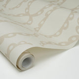 Schumacher X Backdrop The Saints Warm White Wallpaper