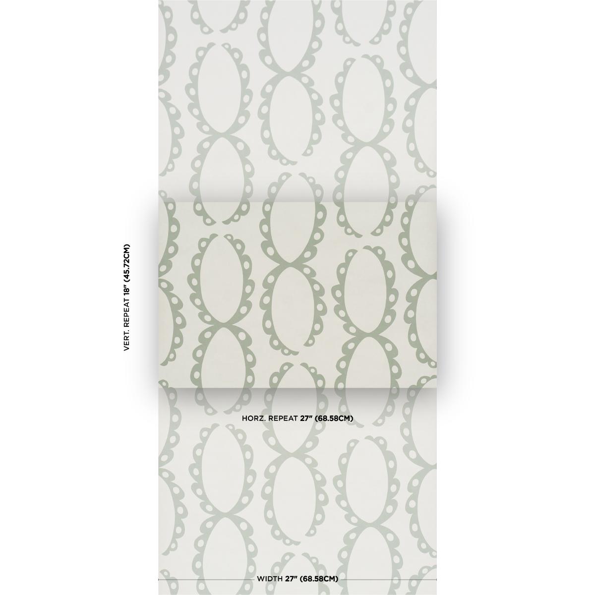 Schumacher X Backdrop The Saints Cool Green Wallpaper