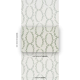 Schumacher X Backdrop The Saints Cool Green Wallpaper