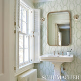 Schumacher X Backdrop The Saints Cool Green Wallpaper