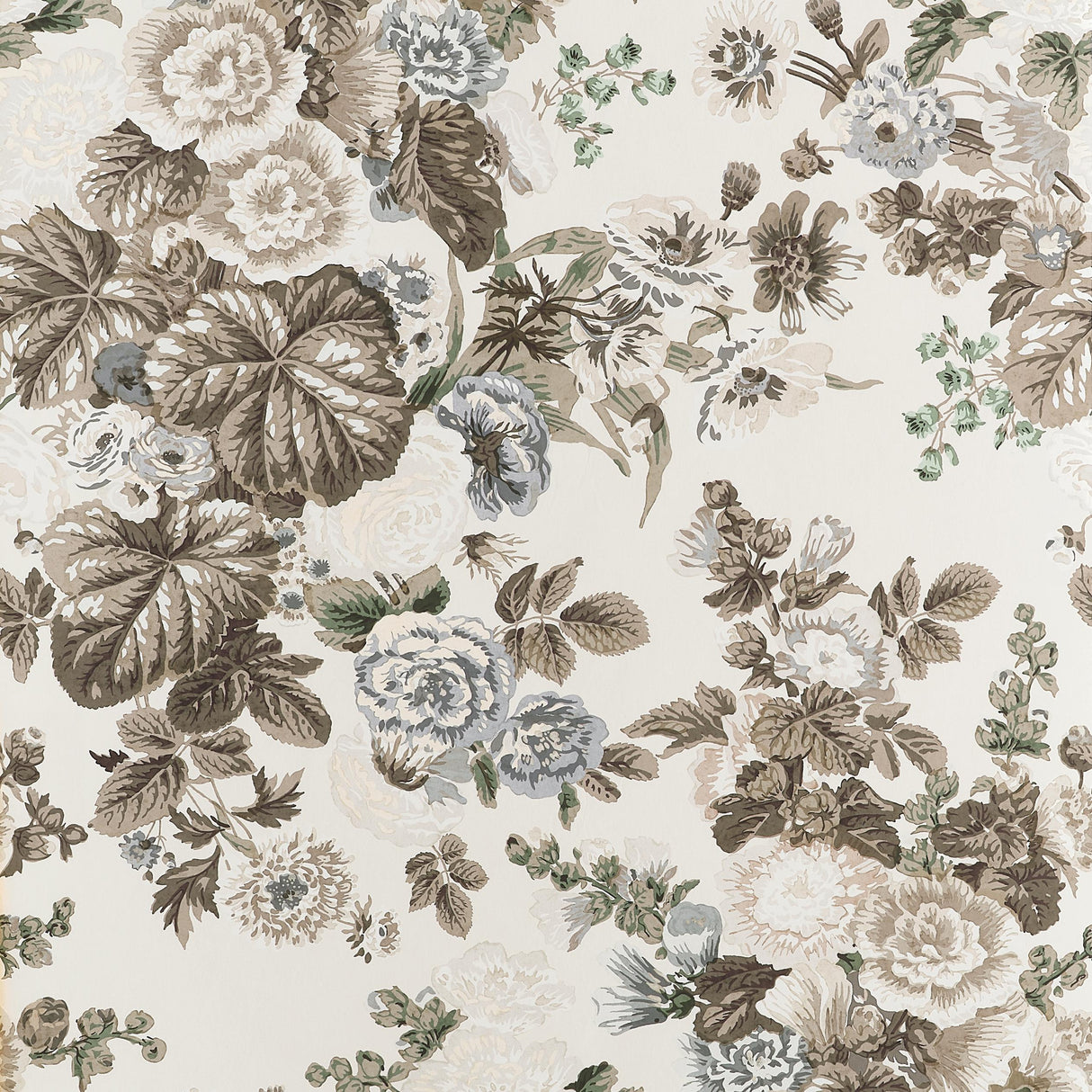 Thibaut Hidcote Neutral Wallpaper