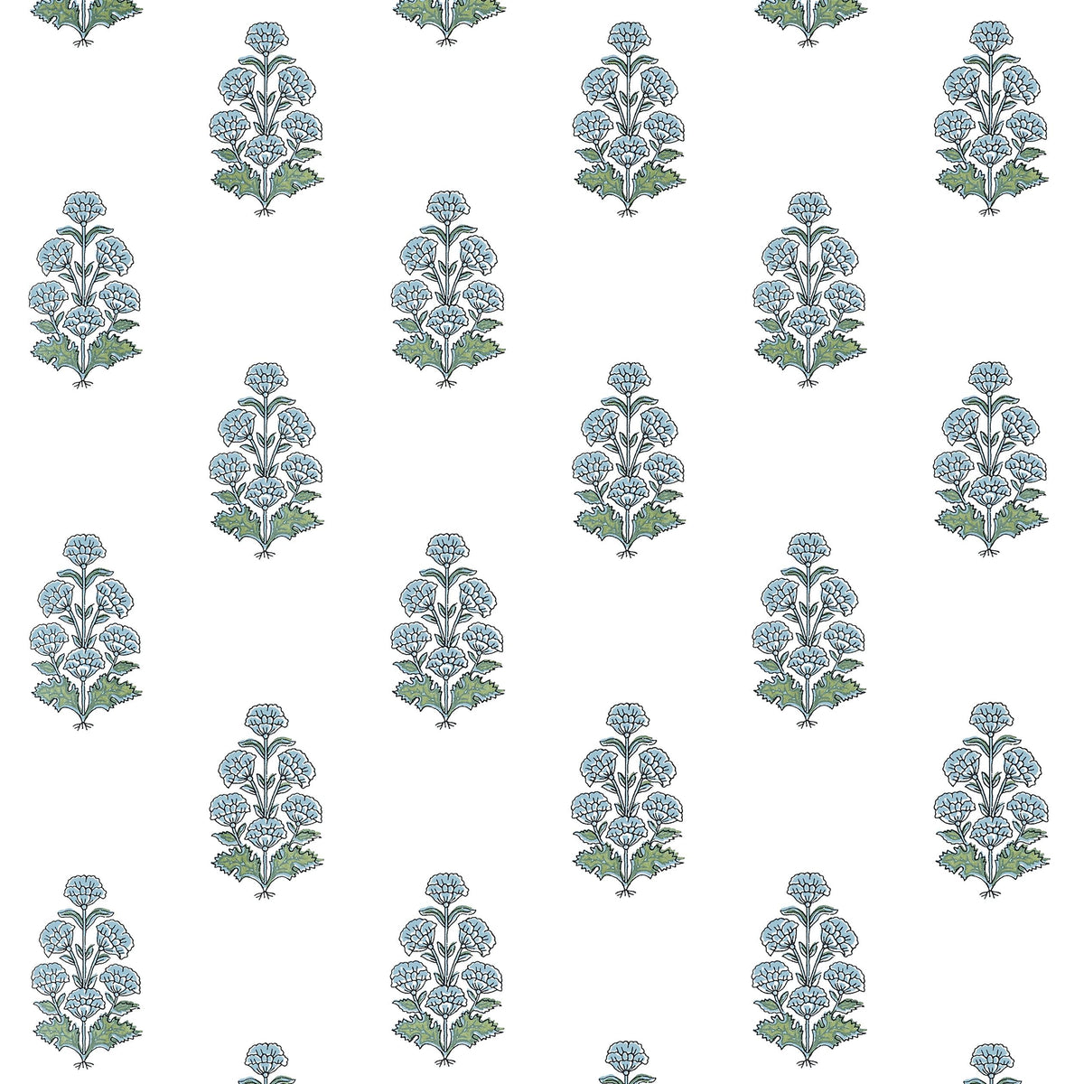 Thibaut Audrey Blue Wallpaper