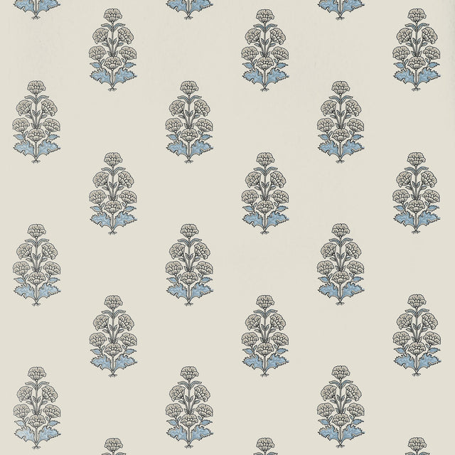 Thibaut Audrey Spa Blue Wallpaper