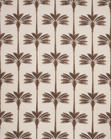 Schumacher A Palm Is A Palm Print Chocolate Meets Tobacco Fabric
