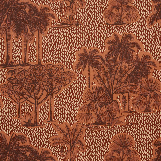 Schumacher Tropical Safari Print Sunset In Los Llanos Fabric
