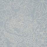 Schumacher Chiang Mai Dragon Silhouette Ciel De Provence Fabric