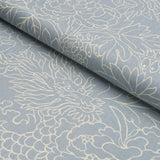 Schumacher Chiang Mai Dragon Silhouette Ciel De Provence Fabric