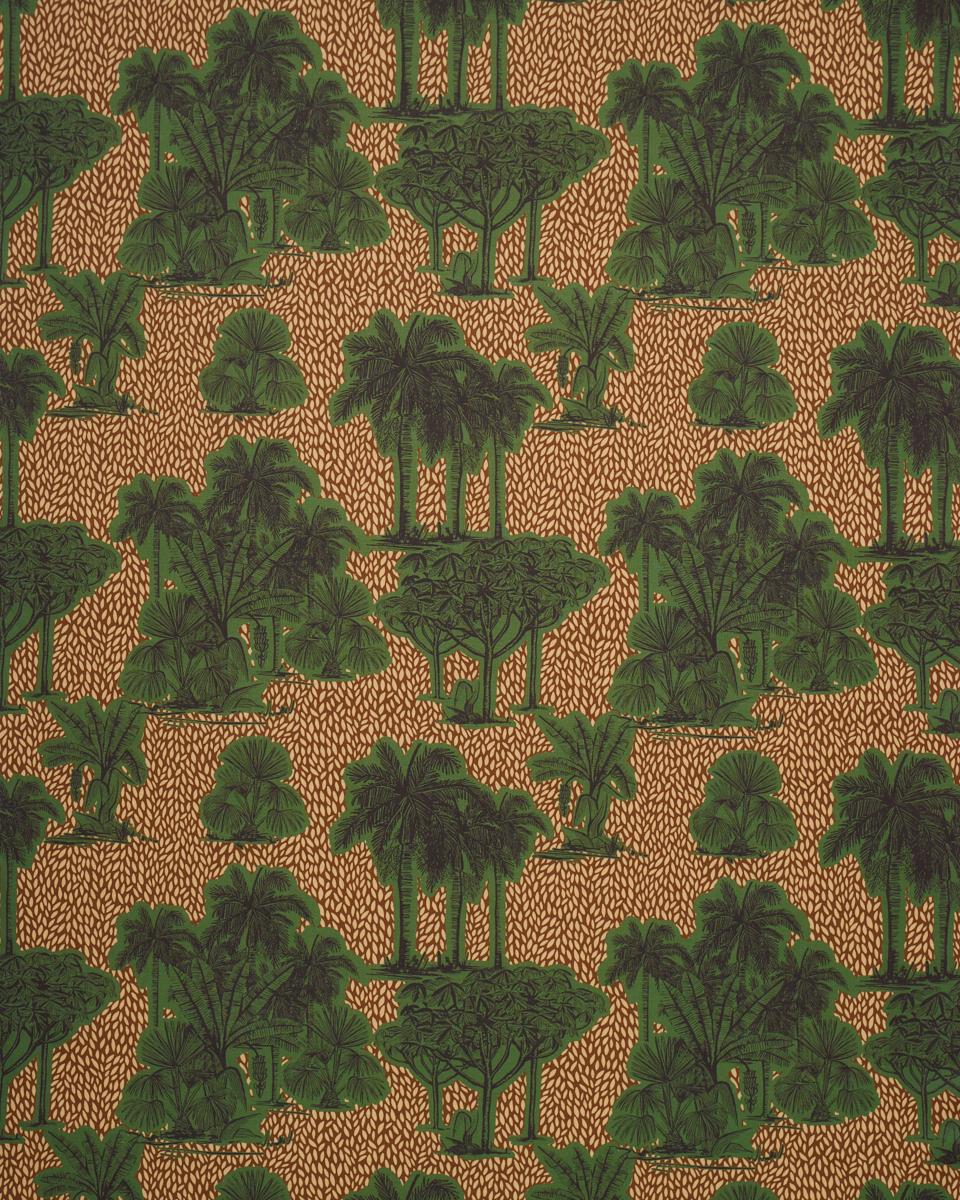 Schumacher Tropical Safari Print Orinoco Verdant Oasis Fabric