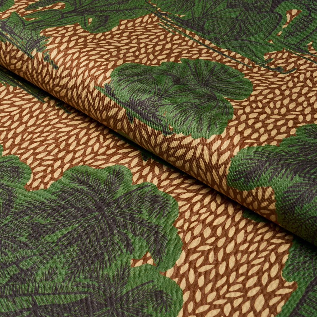 Schumacher Tropical Safari Print Orinoco Verdant Oasis Fabric