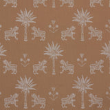 Schumacher Tiger Palm Silhouette Outdoor Mediterrean Spice Fabric