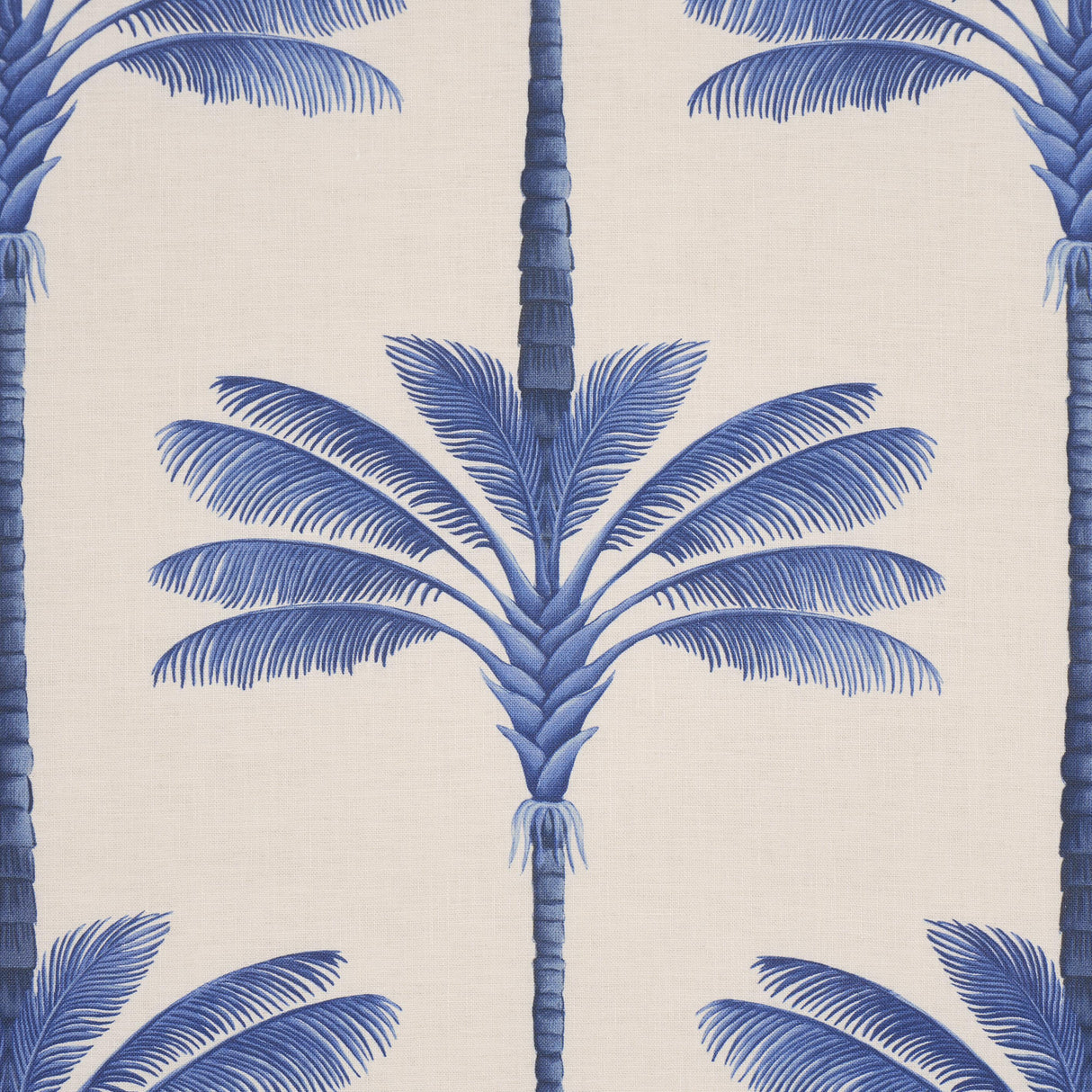 Schumacher A Palm Is A Palm Print Indigo Palm Grove Fabric