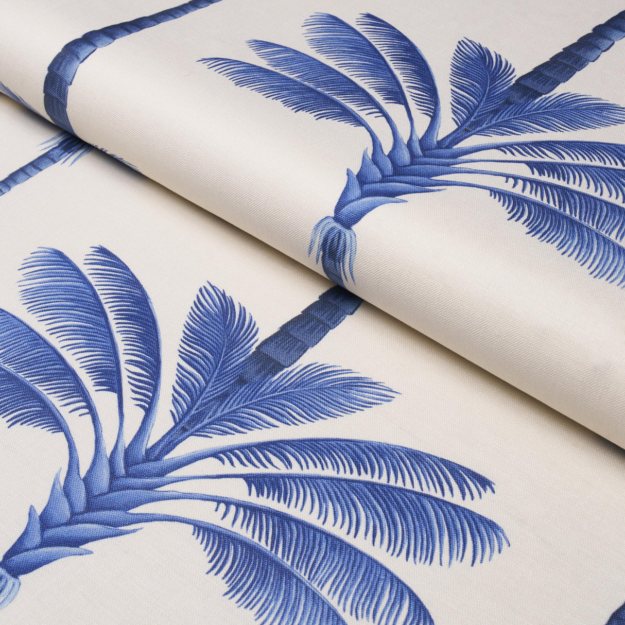 Schumacher A Palm Is A Palm Print Indigo Palm Grove Fabric