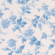 Borastapeter Blomslinga Blue And White Fabric