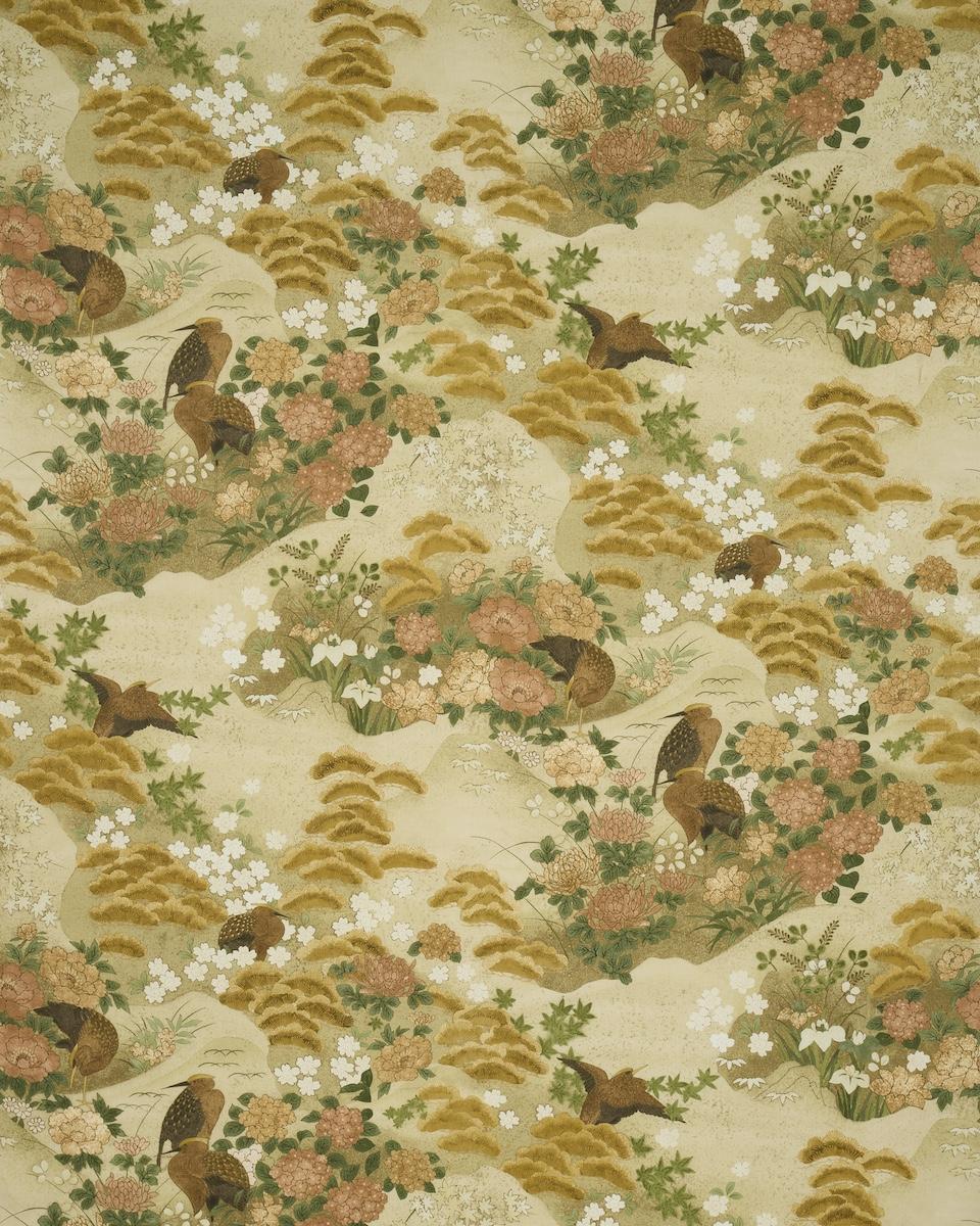 Schumacher Golden Hills Neutral Fabric