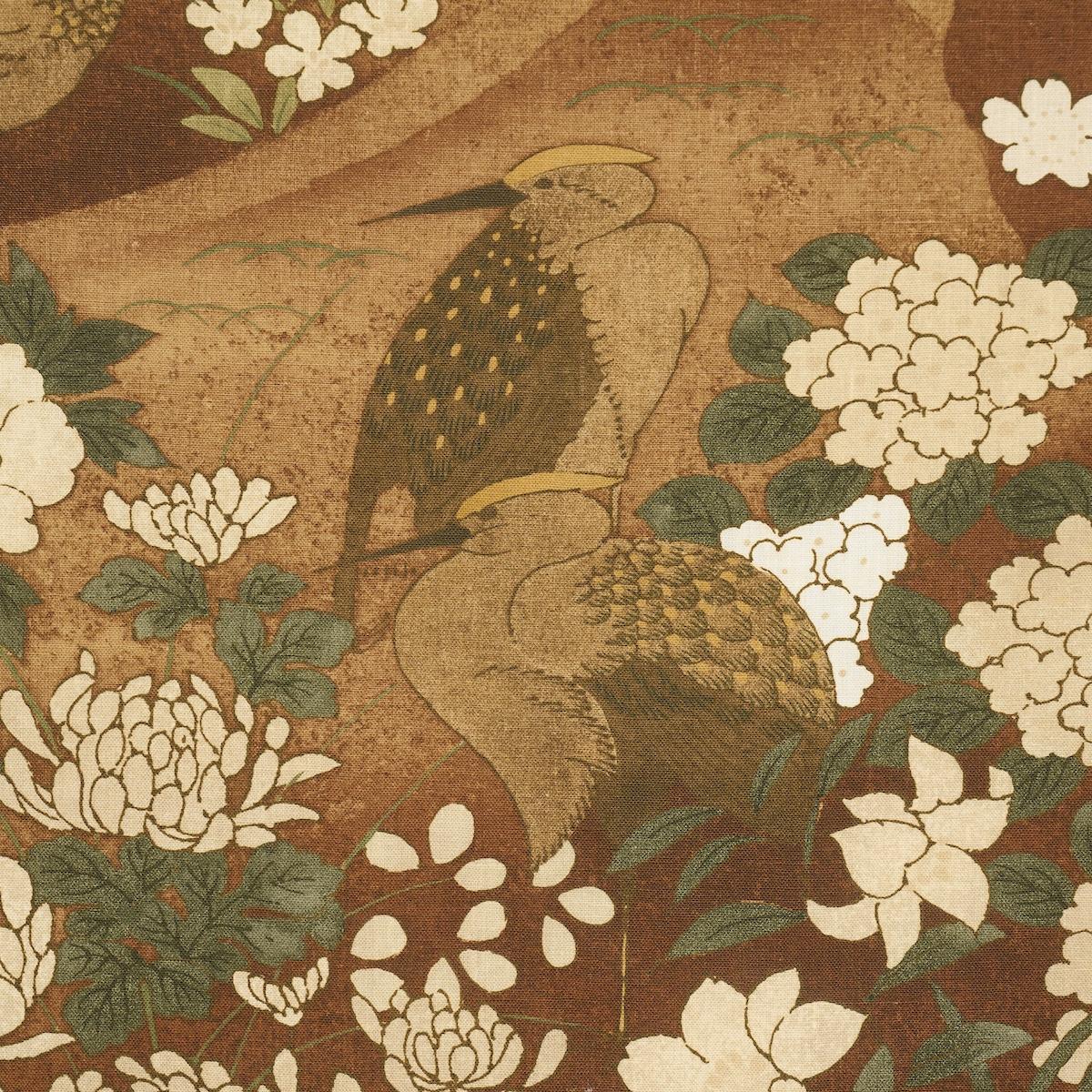 Schumacher Golden Hills Burgundy Fabric