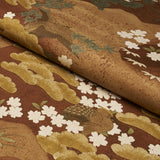 Schumacher Golden Hills Burgundy Fabric