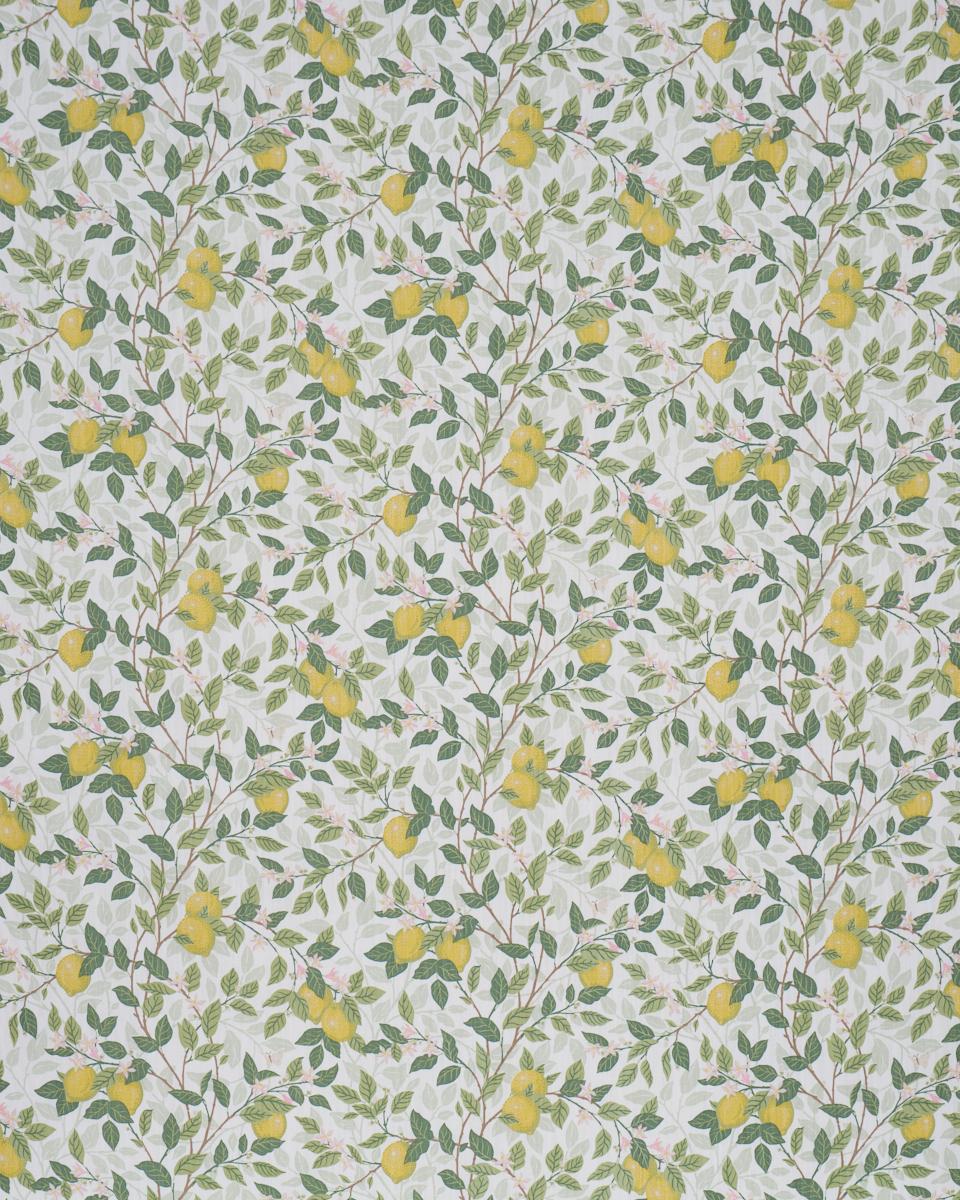 Borastapeter Citrontrd Ivory And Leaf Fabric
