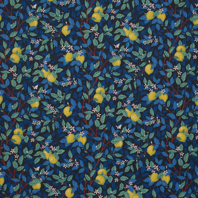 Borastapeter Citrontrd Spruce And Blue Fabric